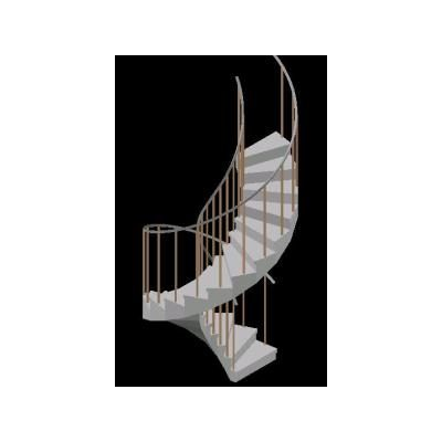 Escalera tipo b 3d