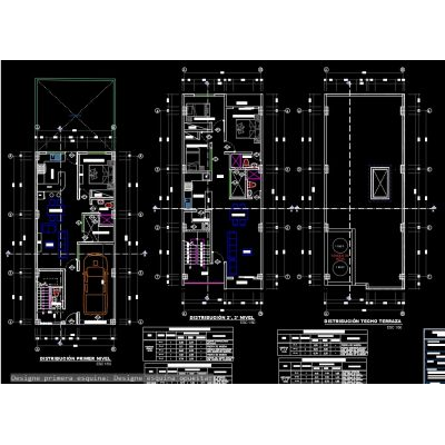 Plano de vivienda 14x6.50