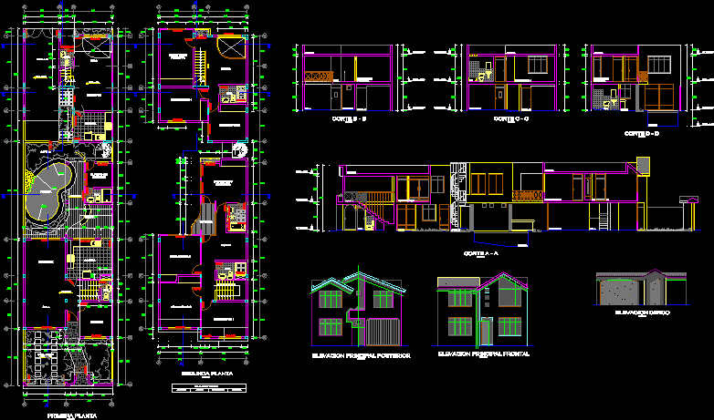Einfamilienhaus 8 x 32