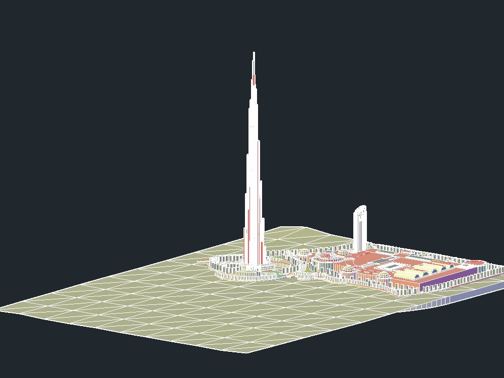 Burj khalifa 3d