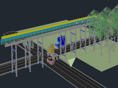 support de tube 3d - installations de pont
