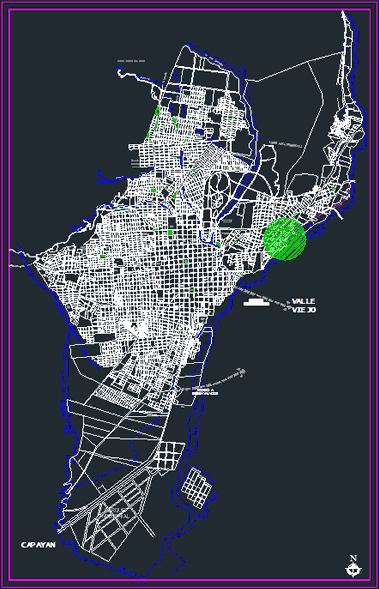 Plan de la ville de Catamarca