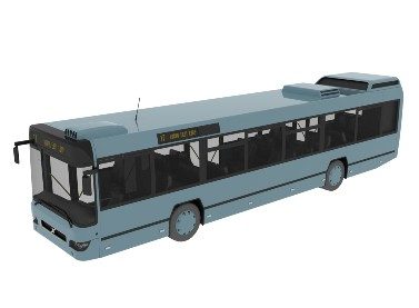 Modelo 3d de ônibus - 1 modelo