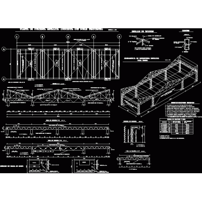 Metal roof with double slope