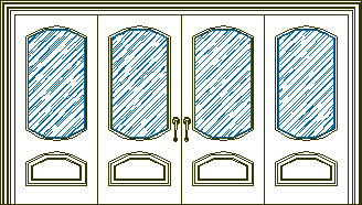 Porte in vetro colorato 4 lastre e tavole
