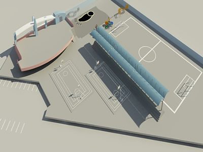 Multiple courts and 3d max pool