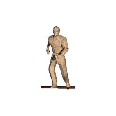 Figura 3D: Hombre en Movimiento