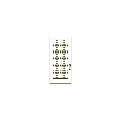 Puerta de Madera en Grilla