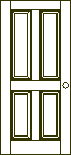 porta de 4 painéis