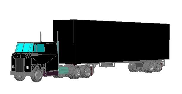 trailer with a trailer 3d