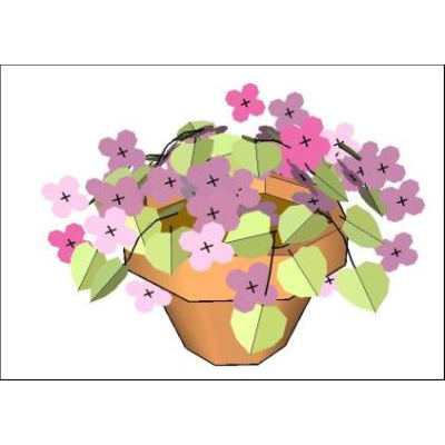 Maceta con flores