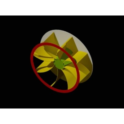Turbina hidraulica 3d