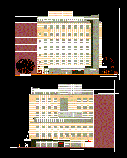 Fassaden von Bürogebäuden