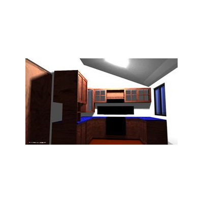 Diseno Moderno de Cocina en 3D