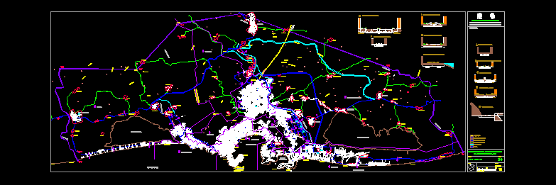Road map of Acapulco de Juarez Guerrero