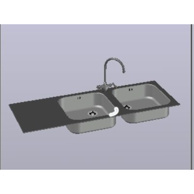 Griferia cisne 3d con cuerpo con doble curvatura monoblock