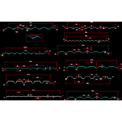 Tolas bardage vertical -secciones de chapas