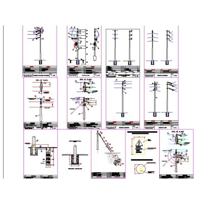 Medium voltage poles