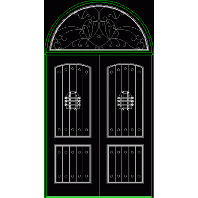 Colonial or monastery type door