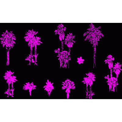 Bloques de palmeras