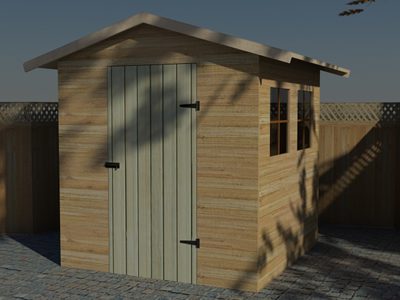 wooden shed max