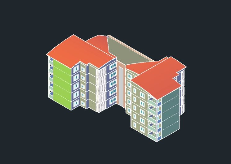 3d apartment tower