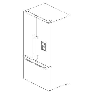 Descarga familias Revit gratis y objetos BIM en formato .RFA y .RVT 33 Frigorifico