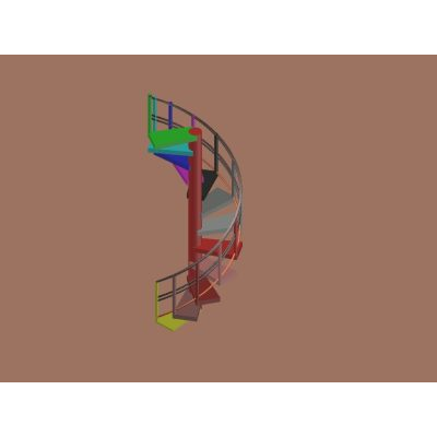 Escalera de caracol 3d