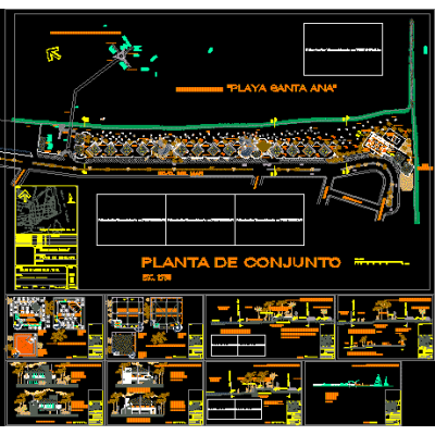Anteproyecto zona comercial santa ana; boca del rio ; ver