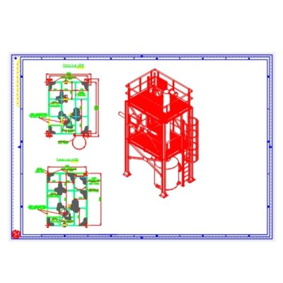 Plataforma torre lavadora de gases