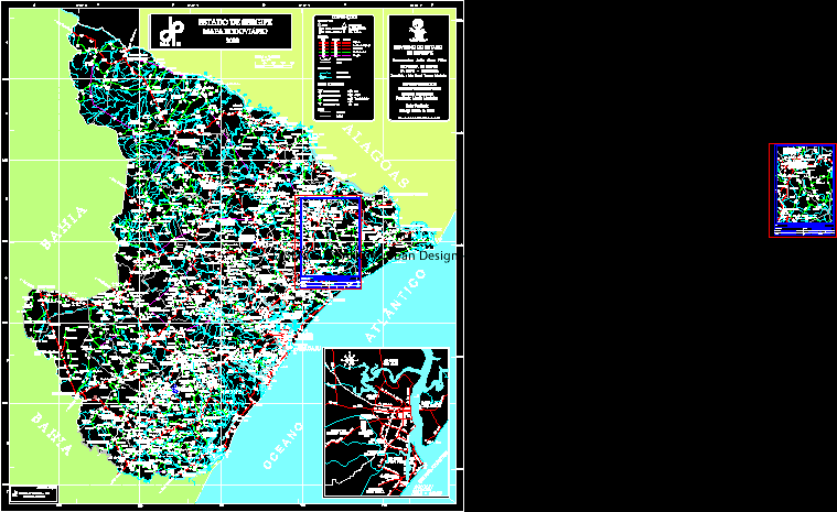 Sergipe-Karte