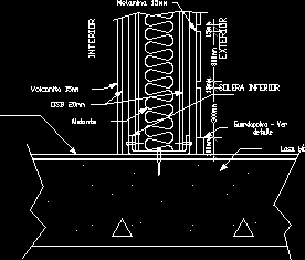 Sistemas construtivos metalcom - detalhe da união da laje ao piso