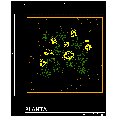 Planta de jardinera