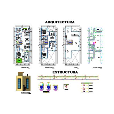 Vivienda unifamiliar de 6,00 x 15,00 mts.