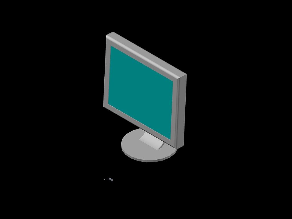 monitor del computer e cpu