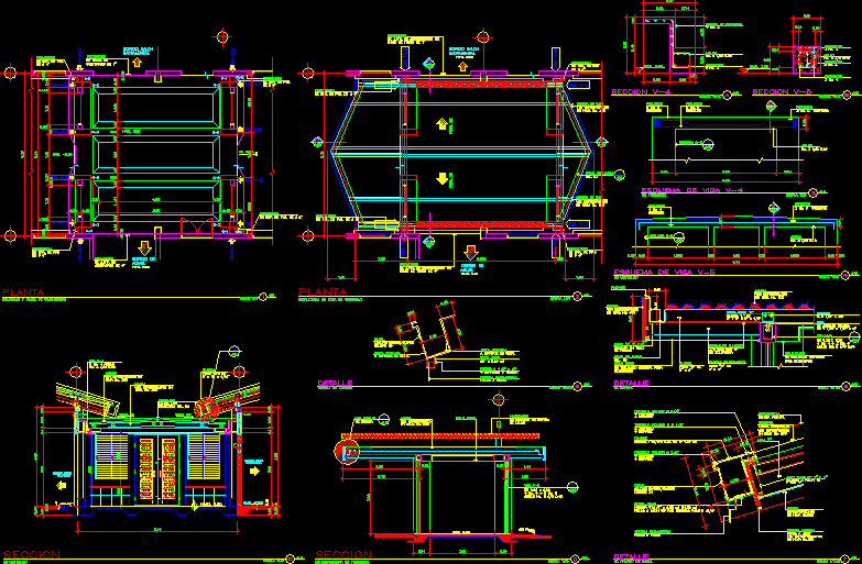 Detalhes do lobby - estrutura de aço