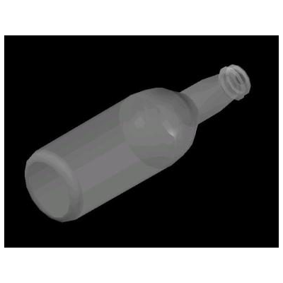 3d glass bottle