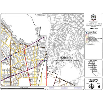 Plan de desarrollo urbano de monterrey; nuevo leon; mexico 6