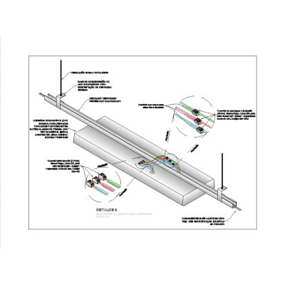 Lampara fluorescente 3d con conector