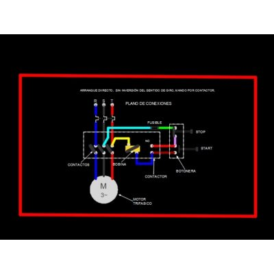 Direct start of three-phase motor