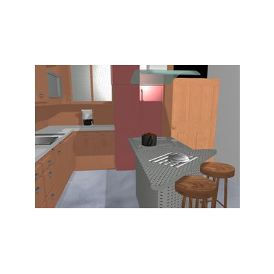 Cocina Moderna en 3D