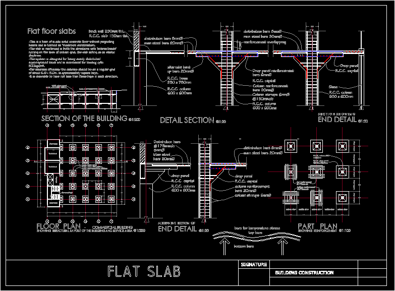 Detailplan der RCC-Platte.