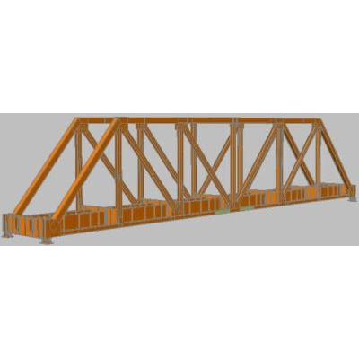 Armadura de acero puente de ferrocarril