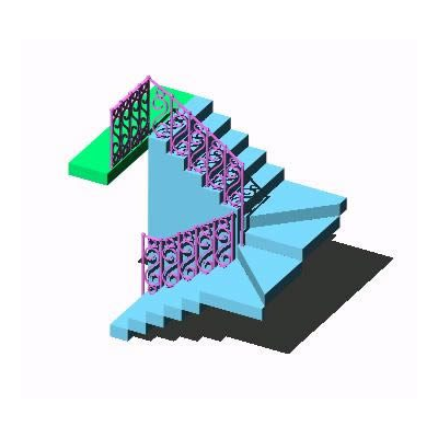 Baranda en 3d.