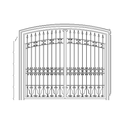 artistic blacksmith gate