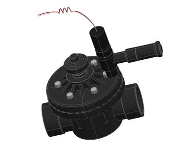 3d solenoid irrigation valve