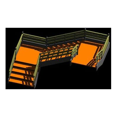 Escalera en 3d
