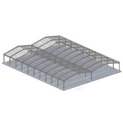 Estructura galpon 3d