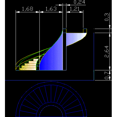 Diseño de Escalera Caracol Compacta