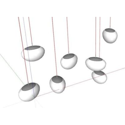 Lamparas colgantes 3d